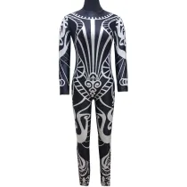 Drag Queen  Costume Tattoo Print Jupmsuit Singer Dancer Stage Performance Wear