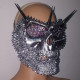 Holographic Burning Man Rave Costumes Streampunk Spike Halloween Skull Mask Respirator Cosplay Festival Clothes Outfits Gear