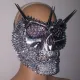 Holographic Burning Man Rave Costumes Streampunk Spike Halloween Skull Mask Respirator Cosplay Festival Clothes Outfits Gear