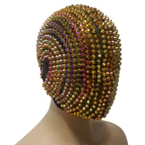 Burning Man Rave Costumes Drag Queen Accessories Halloween Rainbow Spike Couturte Mask Festival Clothes Outfits Stage Gear Show