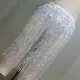 Summer Womens Holographic Sequin High Waisted Fringe Skirt  Festival Rave Wear Outfits Clothes