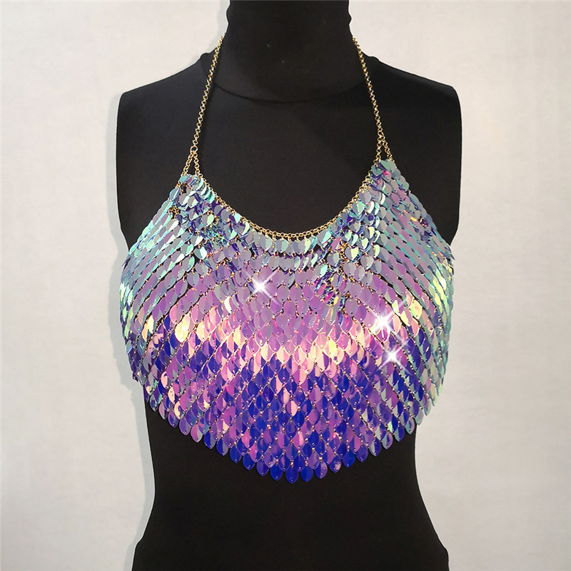 Us 5800 Burning Man Rave Festival Clothes Sexy Holographic 