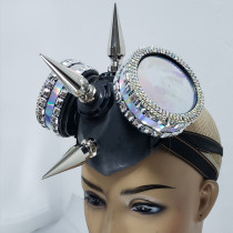Burning Man Rave Gear Festival Clothes Big Spike Holographic Headpiece Head Dress