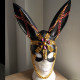 Burning Man Studded Bunny Couture Face Mask Dancer Show Costume Festival Rave Outfits Gear Halloween Masquerade