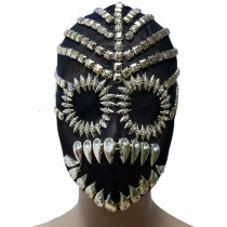 Burning Man Rave Costumes Drag Queen Accessories Halloween Couturte Mask Headpiece Head Dress Festival Clothes Outfits Stage Gear Show
