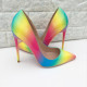 Sexy Fantasy Rainbow High Heels Shoes