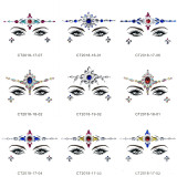 9pcs Different Pattern Gypsy Shrine Starry Eyes Face Jewel