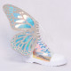 Holographic Glitter Butterfly Wings Metamorphic Boots