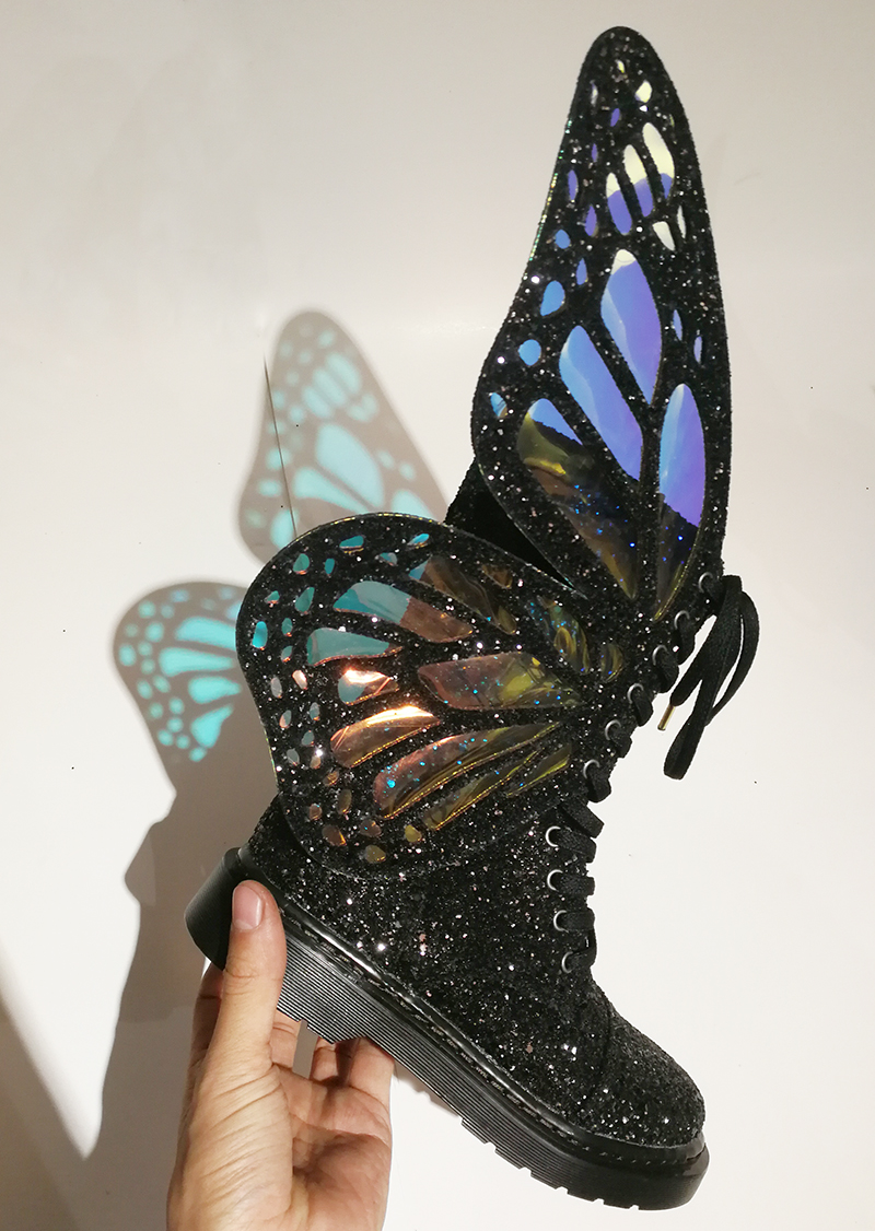 Metamorphic on sale glitter boots