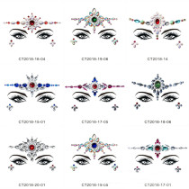 9pcs Different Pattern Gypsy Shrine Starry Eyes Face Jewel