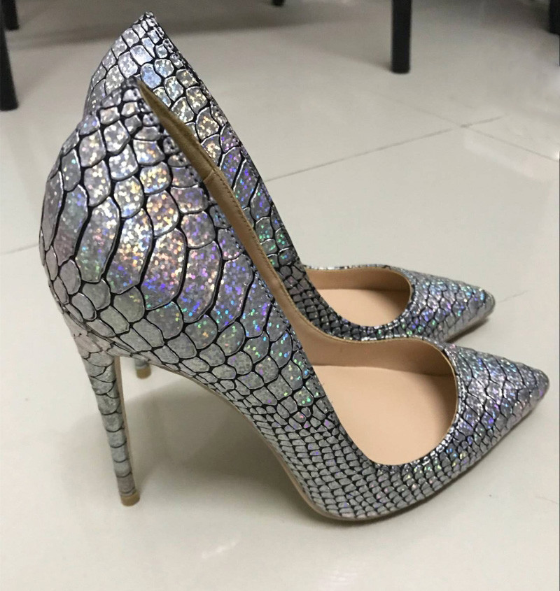 US$ 75.00 - Sexy Fantasy Holographic High Heels Shoes - www.pindarave.com