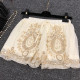 Gypsy Bohemia Style Pearl Lace Beaded Embroidery Rave Booty Shorts Bottoms Outfits