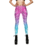 Burning Man Rave EDC Clothings Print Yoga Leggings Pants Festival Outfits