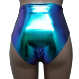 Rave Bottoms Holographic High Waisted Booty Shorts Women Festival Rave Clothing Clothes