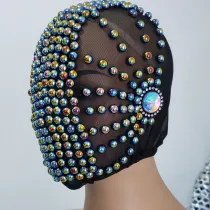 Custom Couture Mask Burning Man Mask Headdress Head Pieces Costumes Festival Rave Clothes Outfits Gear Halloween Masquerade