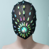 Custom Couture Mask Burning Man Mask Headdress Head Pieces Costumes Festival Rave Clothes Outfits Gear Halloween Masquerade