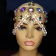 chain headpiece,vintage headpiece,jewelry headpiece,burning man rave headpiece