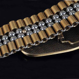 handmade brass stainless steel belt