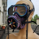 Holographic Spike Mask,Steam Punk Mask,Halloween Costume,Festival Mask, Burning Man Mask,Dust Mask,Goggles Mask
