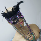 feather mask,chain mask,festival mask,halloween mask,spike mask,leather mask
