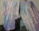 Iridescent Pink Sequin Kimono Festival Holographic Unicorn Rave Bell Sleeve Paillette Robe EDM Rave Music Festival