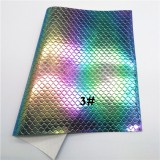 Iridescent Mermaid Scale holographic PU leather fabric material for handbag,DIY,body harness,appearl,costume