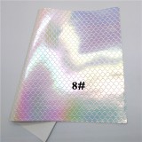 Iridescent Mermaid Scale holographic PU leather fabric material for handbag,DIY,body harness,appearl,costume