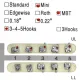 New Dental orthodontic mental bracket brace Mini MBT slot 022 345hooks 20pcs/kit