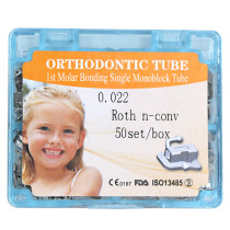 50sets/box Dental orthodontic 1st molar non-convertible roth 022 buccal tube