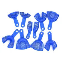 10pcs/Kit Dental Autoclavable Stainless Steel Impression Tray Bite Hot Sale New