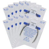 10 Packs Dental orthodontic thermal activated round niti arch wires Ovoid Form