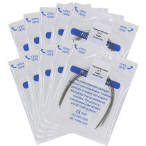10 Packs Dental orthodontic thermal activated round niti arch wires Ovoid Form