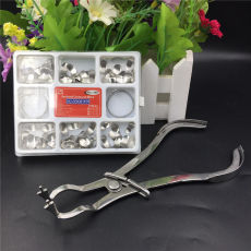 100pcs/box Dental stainless steel Sectional Contoured Metal Matrices & one Plier