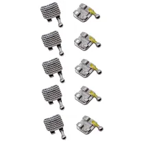 Dental teeth orthodontic MIM mental bracket brace Mini MBT slot 022 345hooks