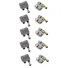 Dental teeth orthodontic MIM mental bracket brace Mini MBT slot 022 345hooks
