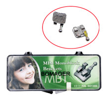Dental teeth orthodontic MIM mental bracket brace Mini MBT slot 022 345hooks