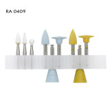 Dental porcelain high polishing kits RA 0409 For low speed handpiece 9PCS/KIT