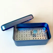 Dental 60 holes Disinfection box for burs and polisher autoclavable