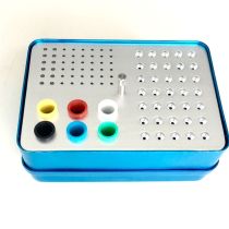 Dental 89 holes 4 use Disinfection box for endo files burs polisher and gutta