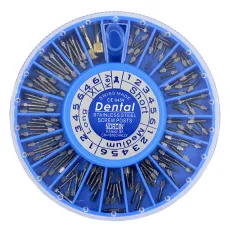 NEW! 120Pc/pack Assorted Stainless Steel Dental Conical Screw Posts Kits Refill