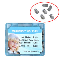 200pcs/box dental orthodontic tube Roth bonding non-convertible single 0.022 1G