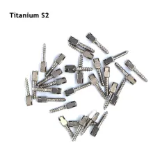 30pcs size bulk sale S2 Dental endodontic material pure TITANIUM SCREW POST
