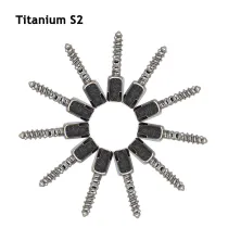 30pcs size bulk sale S2 Dental endodontic material pure TITANIUM SCREW POST