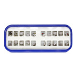 5 kits Dental orthodontic mental bracket brace mini roth 018 345 with hook