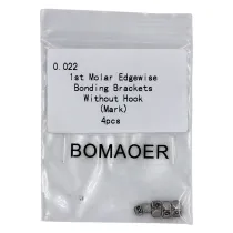 Dental 10 pack orthodon 1st molar bonding bracket edgewise no hook with mark 022