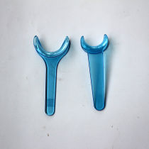 10 pcs Dental orthodontic cheek retractor T type clear blue large and small size