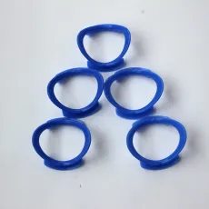 10 pcs Dental orthodontic cheek retractor mouth opener O shape blue color