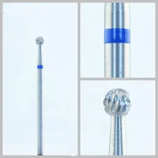 Ball shape Dental cross cut standard HP Low speed Tungsten steel polisher Bur