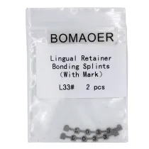 10packs Dental orthodontic lingual retainer bonding splints size (L 33#) 2pcs/pk