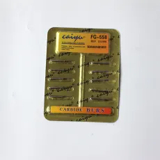1 pack Dental high speed handpiece Tungsten Steel Carbide Burs FG-558 10pcs/pack